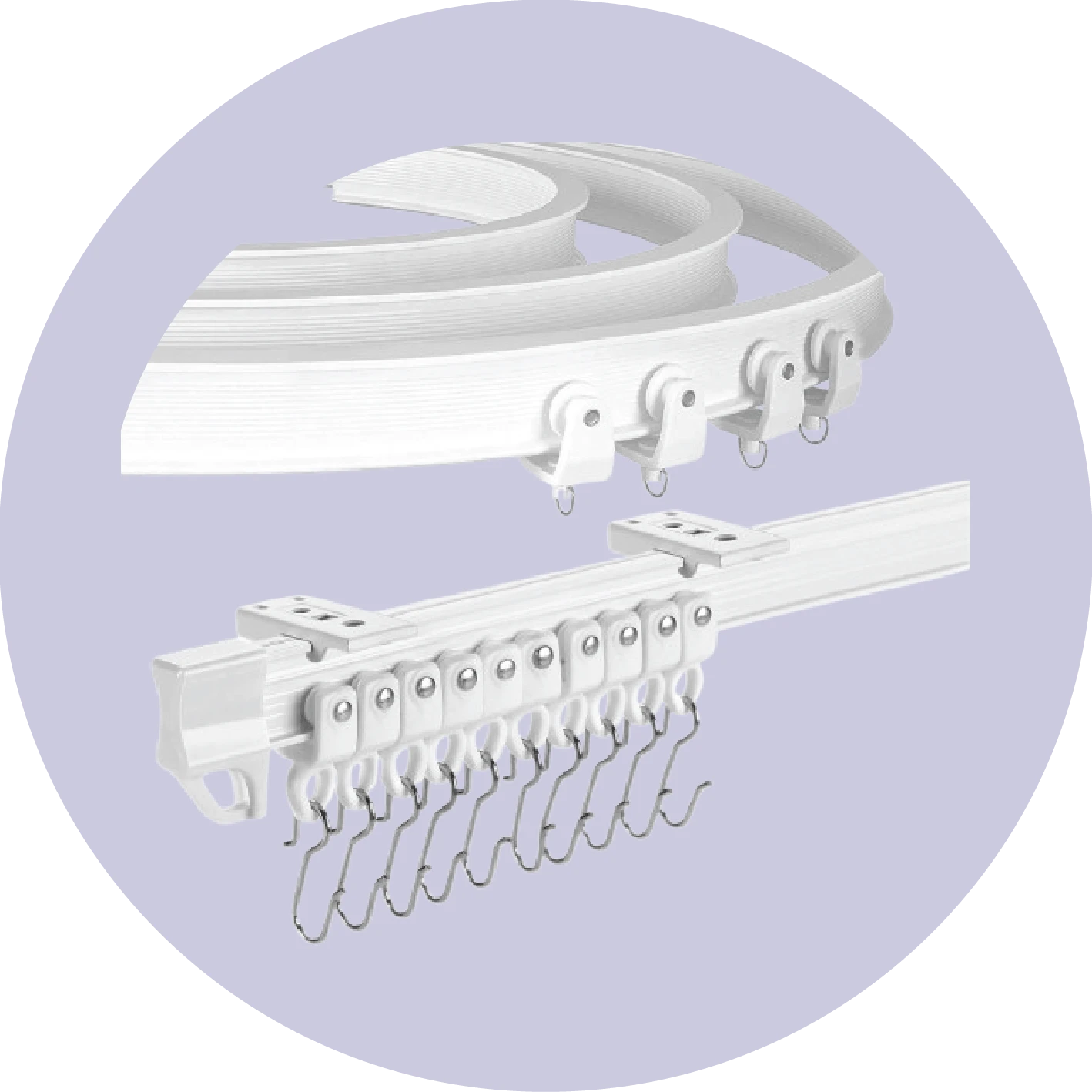 Curtain rods and accessories